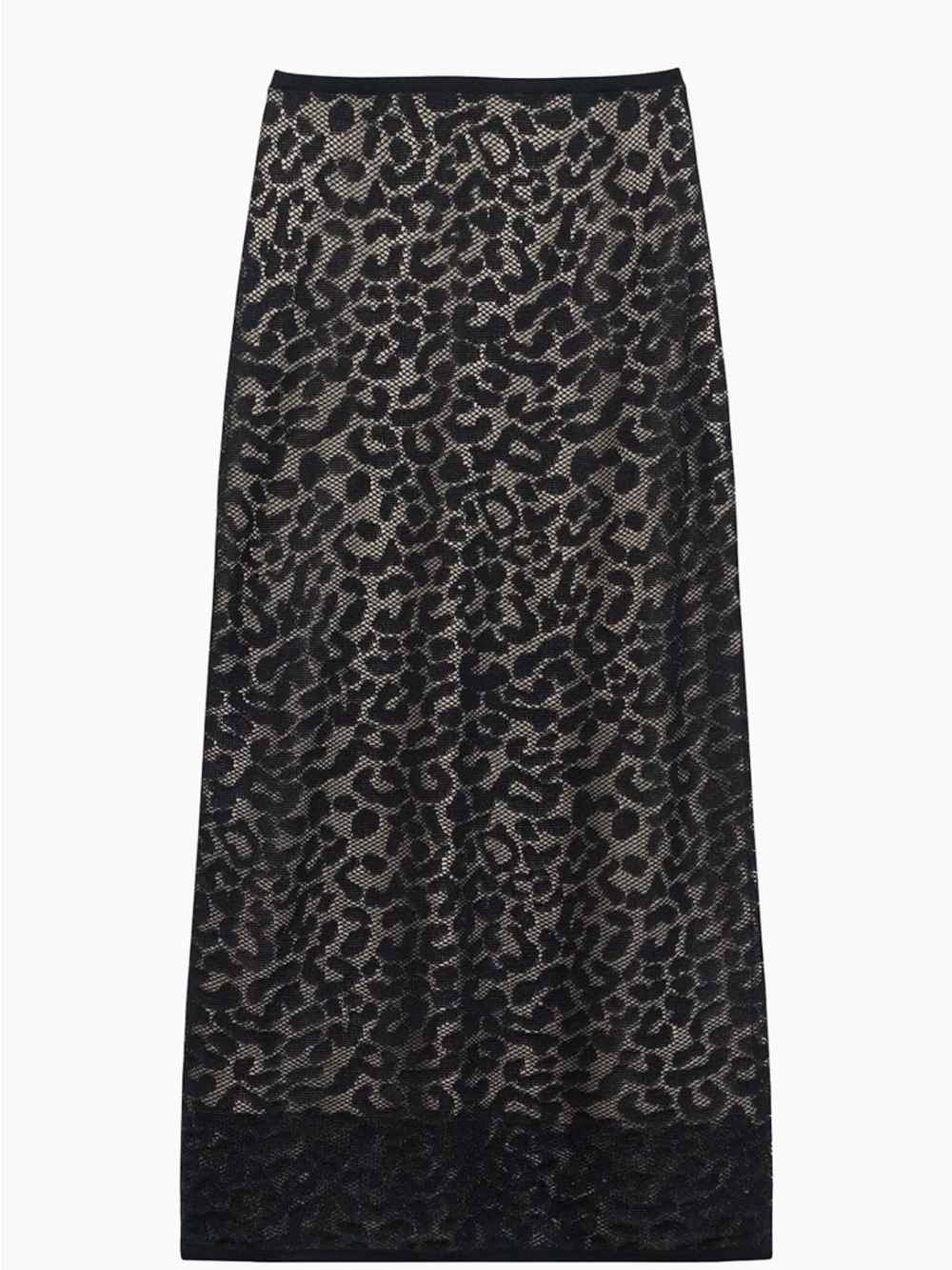 NWT Theory Midi Lace Leopard Pull-On Pencil Skirt - Small